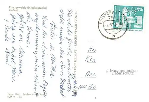 AK / Ansichtskarte Finsterwalde Markt Finsterwalde