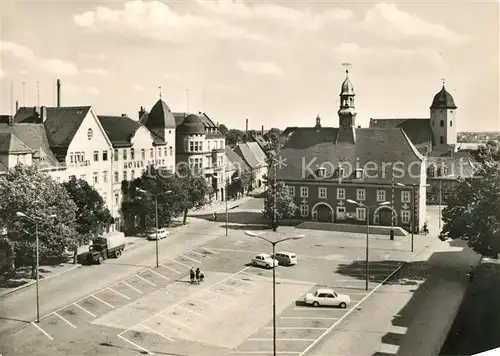 AK / Ansichtskarte Finsterwalde Marktplatz Rathaus Finsterwalde