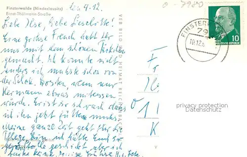 AK / Ansichtskarte Finsterwalde Ernst Thaelmann Strasse  Finsterwalde