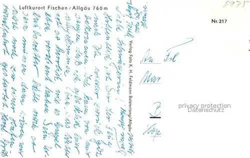 AK / Ansichtskarte Fischen_Allgaeu Nebelhorn Illerbruecke Hoerner Anger Fischen Allgaeu