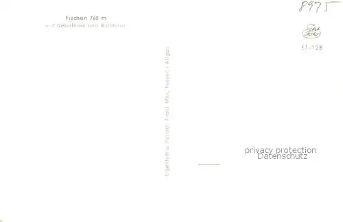 AK / Ansichtskarte Fischen_Allgaeu Teilansicht mit Kirche Fischen Allgaeu