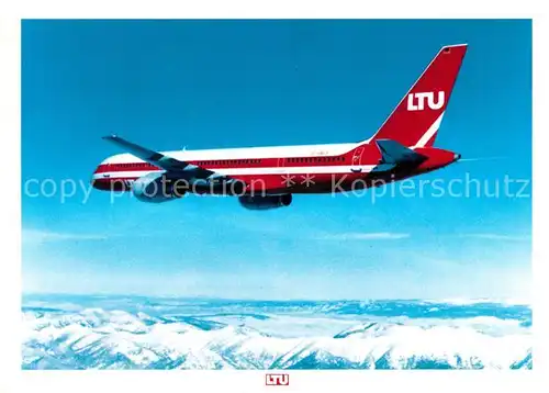 AK / Ansichtskarte Flugzeuge_Zivil LTU Boeing 757 200 