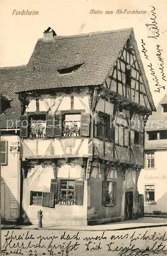 AK / Ansichtskarte Forchheim_Oberfranken Motiv aus Alt Forchheim Altes Fachwerkhaus Forchheim Oberfranken