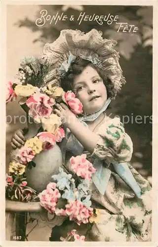 AK / Ansichtskarte Foto_SIP_Nr. 1682 Kind M?dchen Blumen  Foto_SIP_Nr.