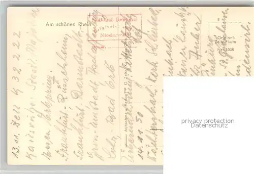 AK / Ansichtskarte Foto_Zeitz_F.G._Nr. 1038 Rhein  und Nahetal  Foto_Zeitz_F.G._Nr.