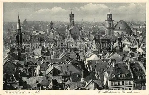 AK / Ansichtskarte Frankfurt_Main Stadtbild vom Domturm aus Frankfurt Main