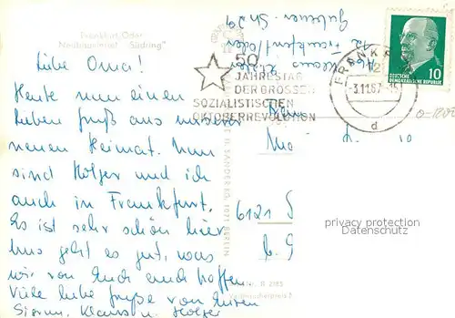 AK / Ansichtskarte Frankfurt_Oder Neubauviertel Suedring Frankfurt Oder