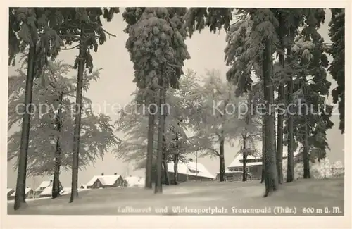 AK / Ansichtskarte Frauenwald_Thueringen Winterpanorama Frauenwald Thueringen