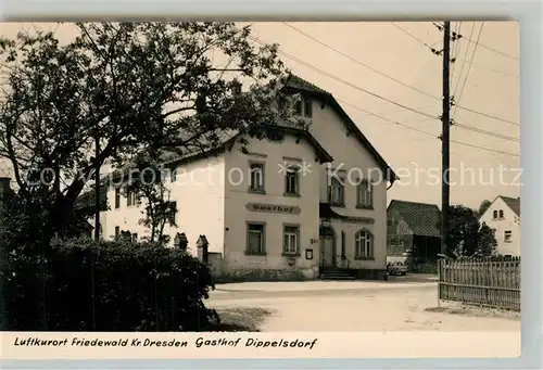 AK / Ansichtskarte Friedewald_Moritzburg Gasthof Dippelsdorf Friedewald Moritzburg