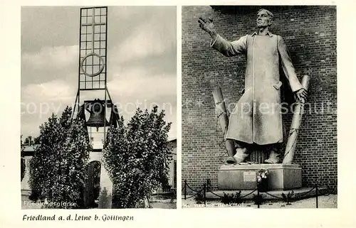 AK / Ansichtskarte Friedland_Goettingen Friedlandsglocke Heimkehrerdenkmal Friedland_Goettingen