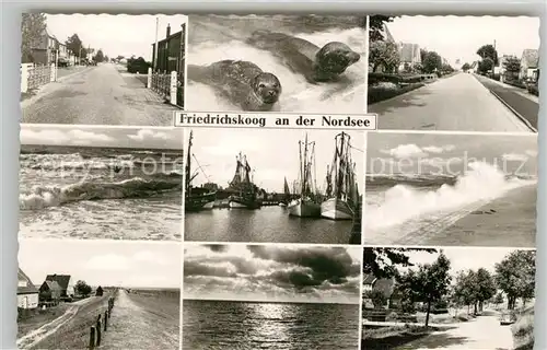 AK / Ansichtskarte Friedrichskoog_Nordseebad Panoramen Friedrichskoog_Nordseebad