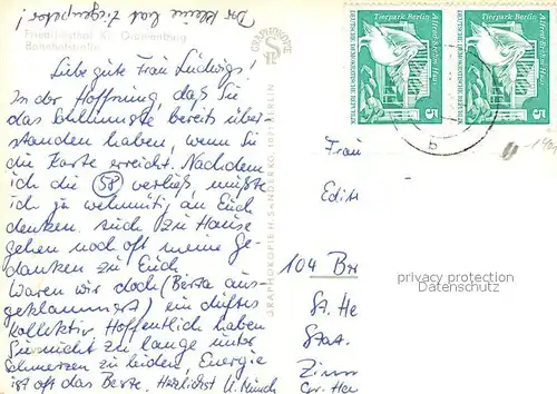 AK / Ansichtskarte Friedrichsthal_Oranienburg Bahnhofstrasse Friedrichsthal