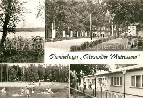 AK / Ansichtskarte Fuerstenwalde_Spree Stoeritzsee Pionierlager Alexander Matrossow Fuerstenwalde_Spree