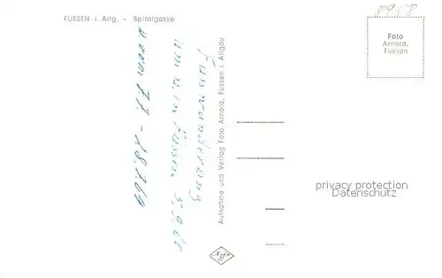 AK / Ansichtskarte Fuessen_Allgaeu Spitalgasse Fuessen Allgaeu