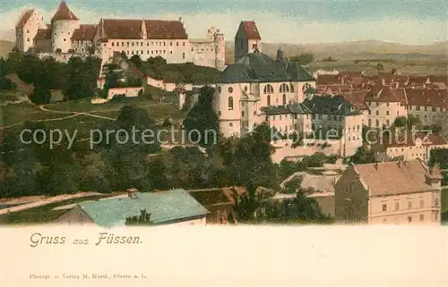 AK / Ansichtskarte Fuessen_Allgaeu Schloss Fuessen Allgaeu