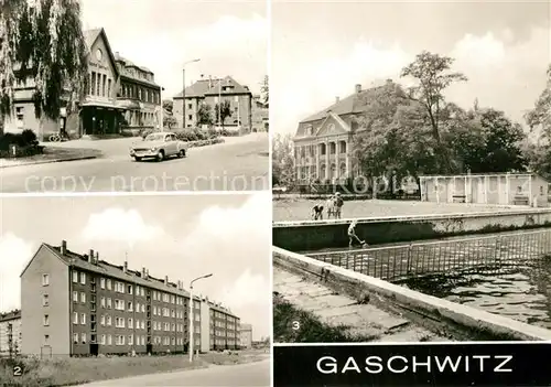 AK / Ansichtskarte Gaschwitz Bahnhof Boehlener Strasse Polytechnische Oberschule Gaschwitz