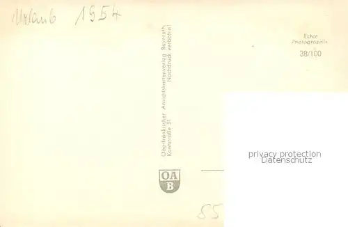 AK / Ansichtskarte Gefrees Panorama Fichtelgebirge Vereinshaus Schwimmbad Sprungturm Kirche Gedenkstein Gefrees