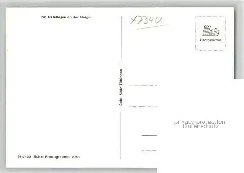 AK / Ansichtskarte Geislingen_Steige Panorama Blick ins Tal Geislingen_Steige