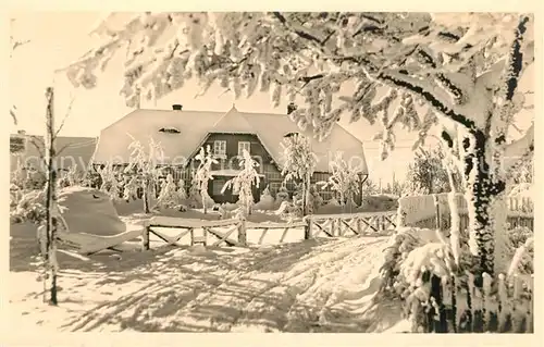 AK / Ansichtskarte Georgenfeld Cafe Hochmoor Winterlandschaft Georgenfeld