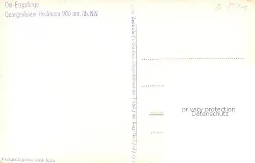 AK / Ansichtskarte Georgenfeld Hochmoor Georgenfeld