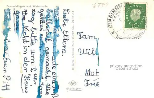 AK / Ansichtskarte Gimmeldingen Panorama Gimmeldingen