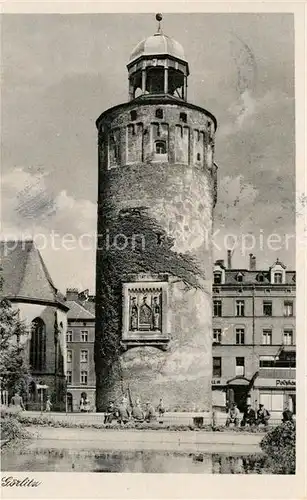 AK / Ansichtskarte Goerlitz_Sachsen Frauenturm 13. Jhdt. Goerlitz Sachsen