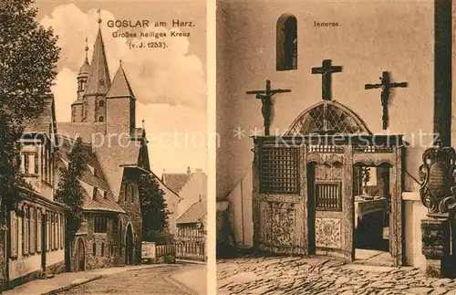 AK / Ansichtskarte Goslar Grosses heiliges Kreuz Innenaufnahme Goslar