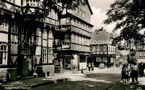 AK / Ansichtskarte Goslar Marktstrasse Fachwerk Goslar