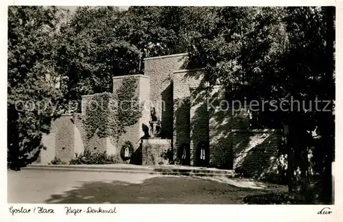 AK / Ansichtskarte Goslar Jaeger Denkmal Goslar
