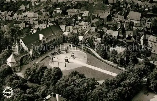 AK / Ansichtskarte Goslar Fliegeraufnahme Kaiserpfalz Goslar