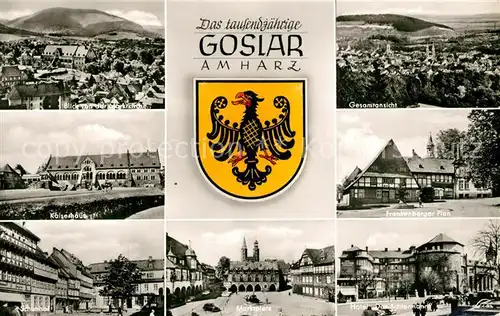 AK / Ansichtskarte Goslar Marktplatz Kaiserhaus Panorama Goslar
