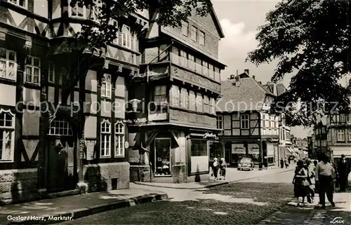 AK / Ansichtskarte Goslar Marktstrasse Fachwerk Goslar