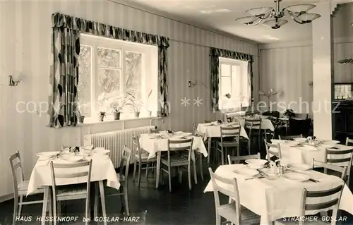 AK / Ansichtskarte Goslar Haus Hessenkopf Speisesaal Goslar