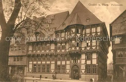 AK / Ansichtskarte Goslar Polizeiamt Fachwerk Goslar