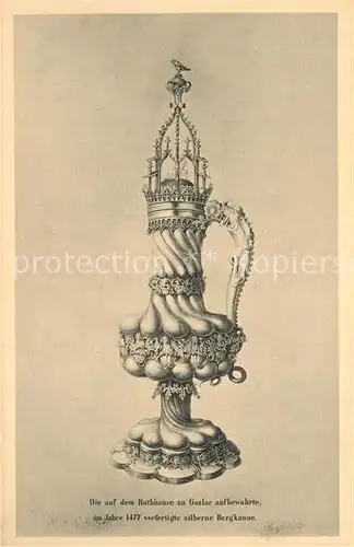 AK / Ansichtskarte Goslar Silberne Bergkanne im Rathaus Goslar