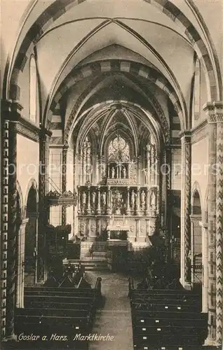 AK / Ansichtskarte Goslar Marktkirche Altarraum Goslar