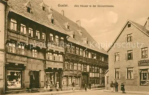 AK / Ansichtskarte Goslar Baeckerstrasse Fachwerk Goslar