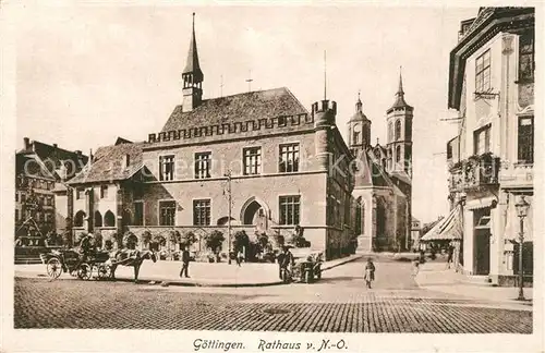 AK / Ansichtskarte Goettingen_Niedersachsen Rathaus Goettingen Niedersachsen