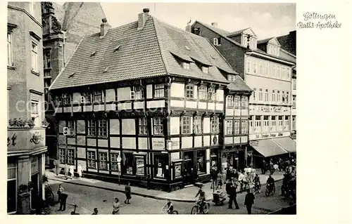 AK / Ansichtskarte Goettingen_Niedersachsen Raths Apotheke Goettingen Niedersachsen