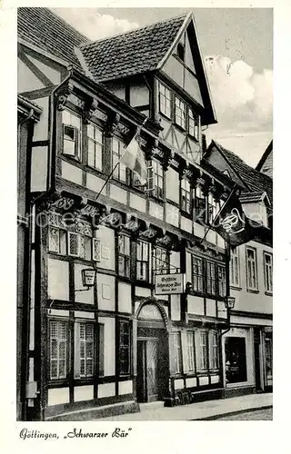 AK / Ansichtskarte Goettingen_Niedersachsen Gaststaette Schwarzer Baer Goettingen Niedersachsen