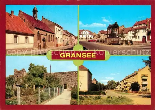 AK / Ansichtskarte Gransee Heimatmuseum Schinkelplatz Stadtmauer Strasse des Friedens Gransee
