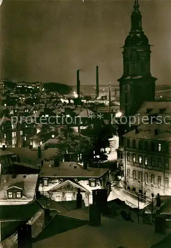 AK / Ansichtskarte Greiz_Thueringen Nachtaufnahme Greiz Thueringen