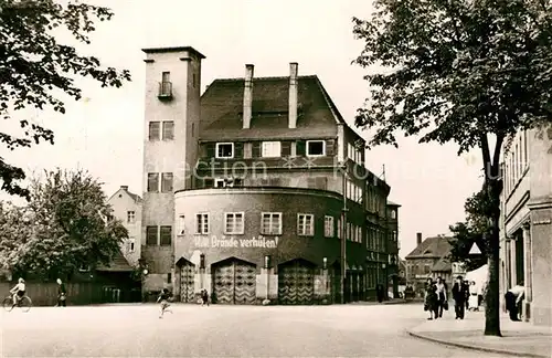 AK / Ansichtskarte Groitzsch_Borna Feuerwache Groitzsch Borna