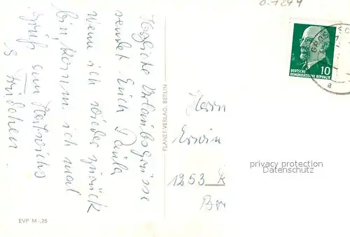 AK / Ansichtskarte Gross_Schoenebeck Weissensee Konsum Gaststaette Ernst Thaelmann Strasse Gross Schoenebeck