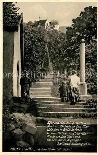 AK / Ansichtskarte Grossheubach Kloster Engelberg ob dem Main Poesie Grossheubach