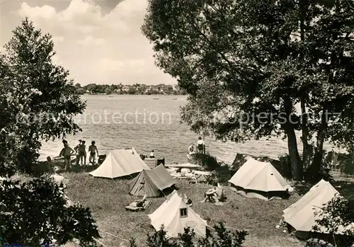 AK / Ansichtskarte Gruenheide_Mark Zeltplatz am Peetzsee Gruenheide Mark