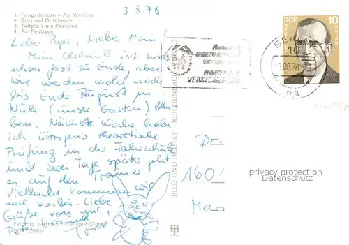 AK / Ansichtskarte Gruenheide_Mark Fangschleuse Werlsee Zeltplatz am Peetzsee  Gruenheide Mark