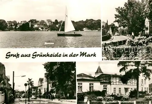 AK / Ansichtskarte Gruenheide_Mark Peetzsee Feierabendheim Karl Marx Strasse Gruenheide Mark