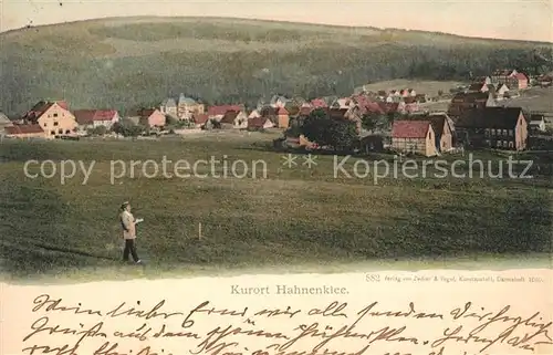 AK / Ansichtskarte Hahnenklee Bockswiese_Harz Panorama Hahnenklee Bockswiese