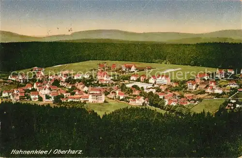 AK / Ansichtskarte Hahnenklee Bockswiese_Harz Panorama Hahnenklee Bockswiese